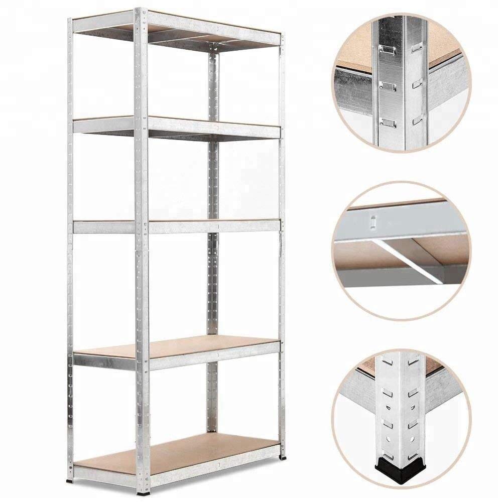 Produktbild von Garagenregal 180x90x40 Cm - Verzinktes Stahlregal 5 Etagen, 175 Kg Traglast
