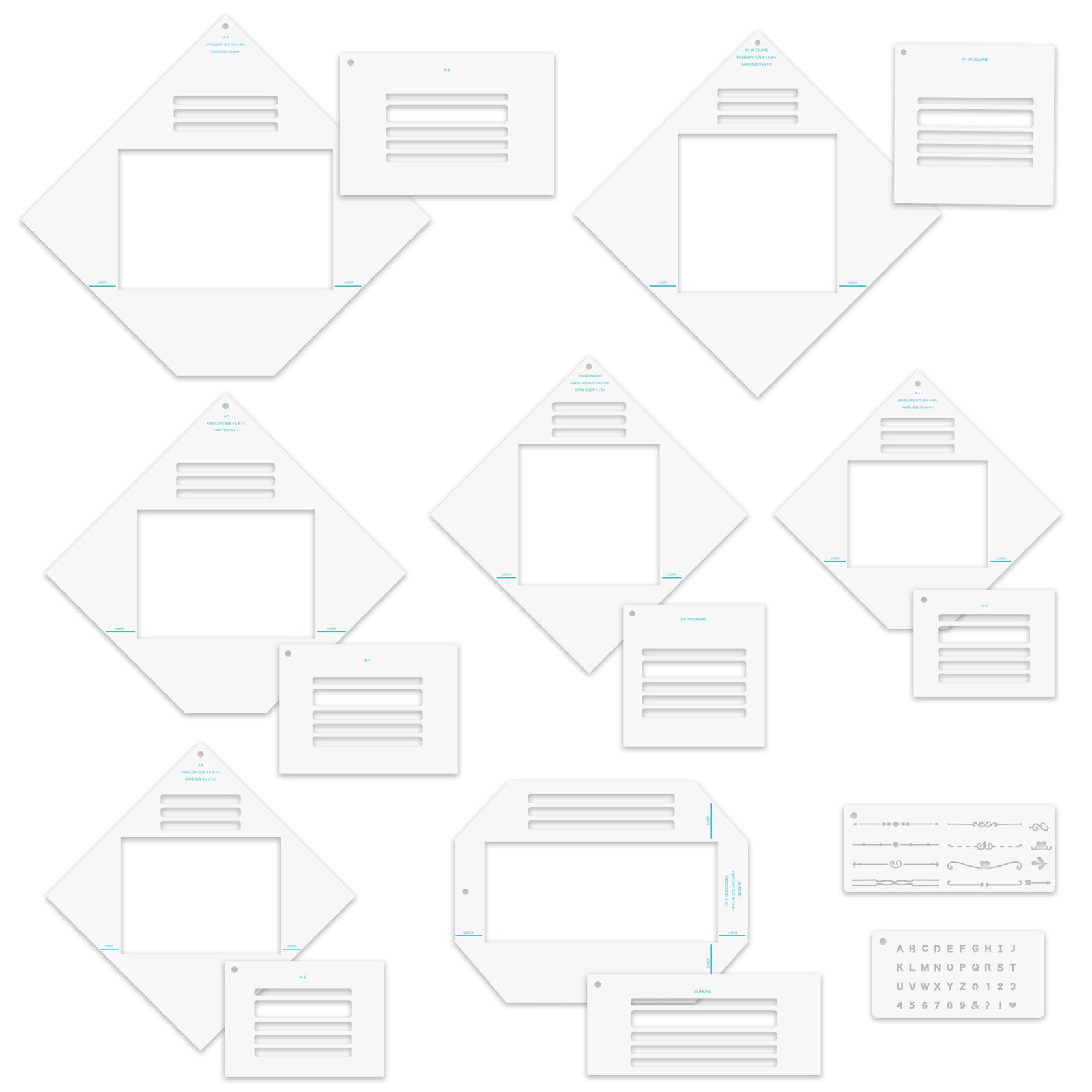 Modèles de déchirure pour enveloppes personnalisées et cartes de vœux sans rater vos pliages
