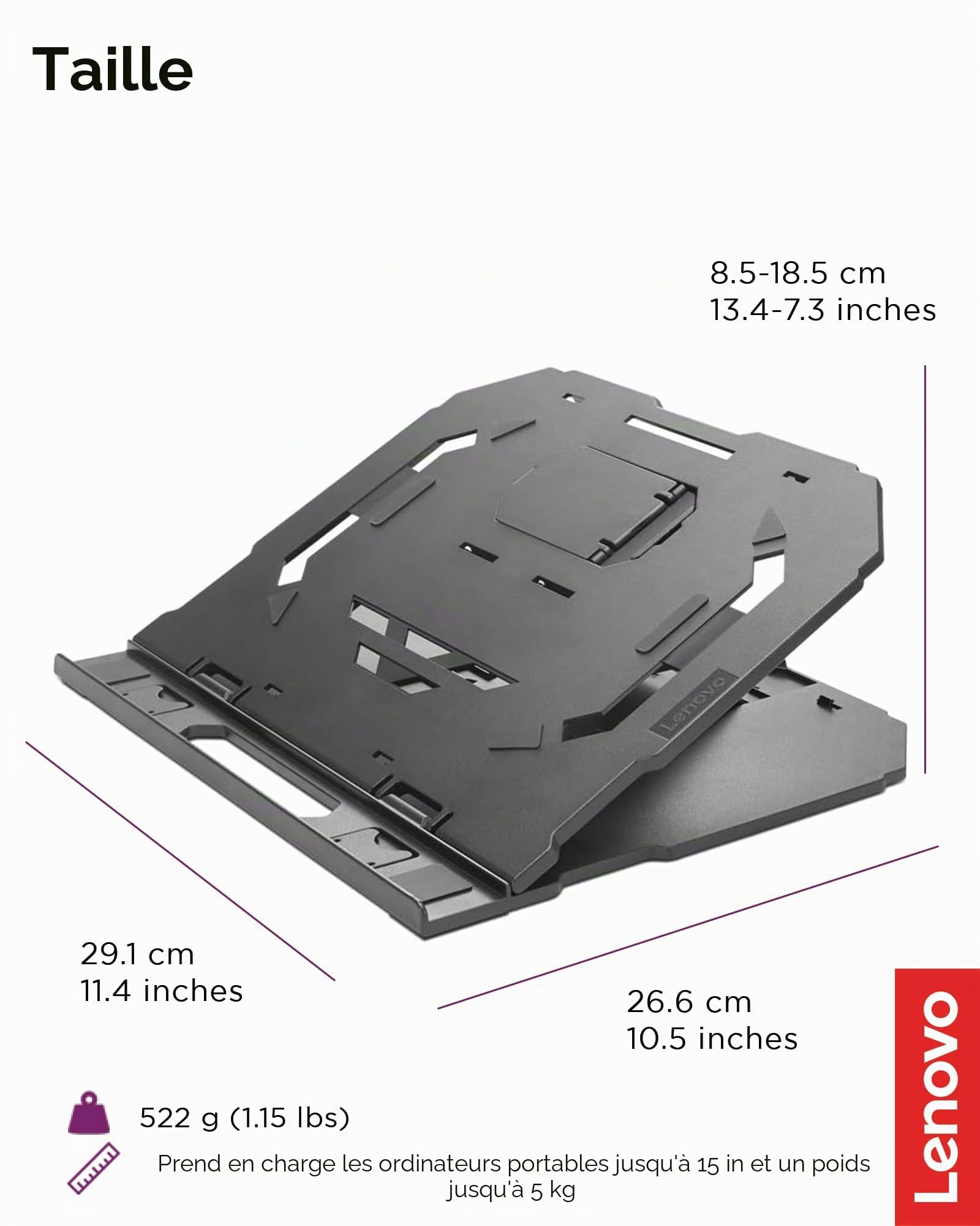 Lenovo Support 2 en 1 pour Ordinateur Portable GXF0X02619