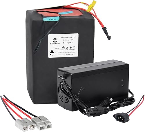 Batería Ebike de 72V 20AH 25AH 30AH 40AH 50AH 60AH 80AH LiFePO4 Batería de litio con cargador rápido 5A10A y 50A80A BMS apto para motor 5500W-250W