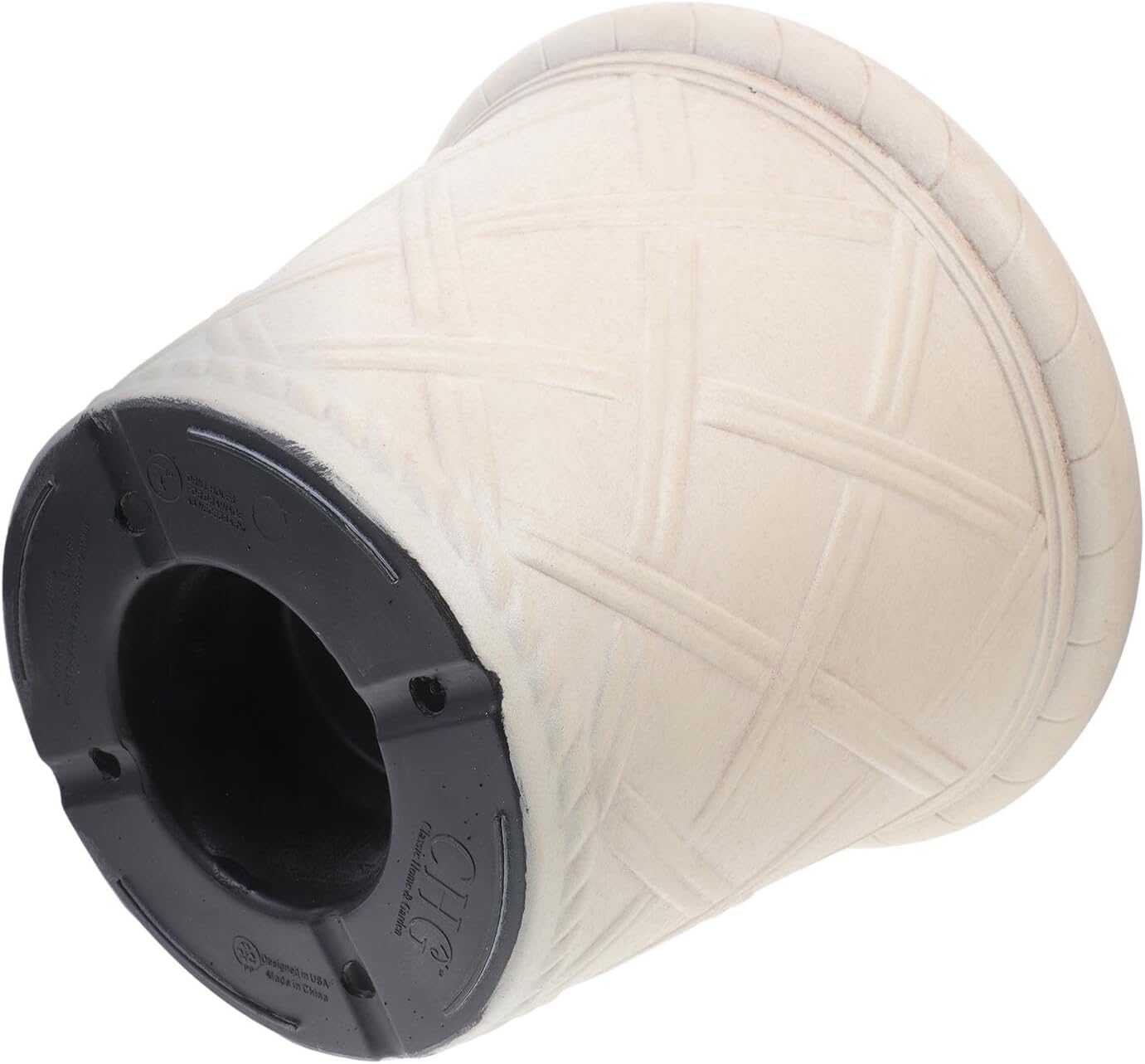 12-inch Resin Antique Roman Pattern Planter for Outdoor Plants, Rustic Bonsai Flower Pot with Stone Texture, Single Garden Pot for Patio and Balcony Decor Random Style