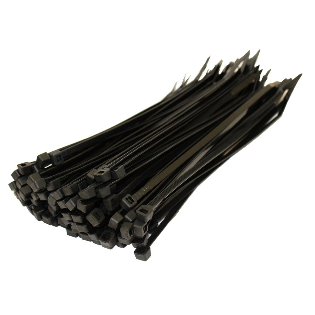All Trade Direct Black 1000 X Cable Ties 140Mm X 3.6Mm Zip Tie Wraps Bases