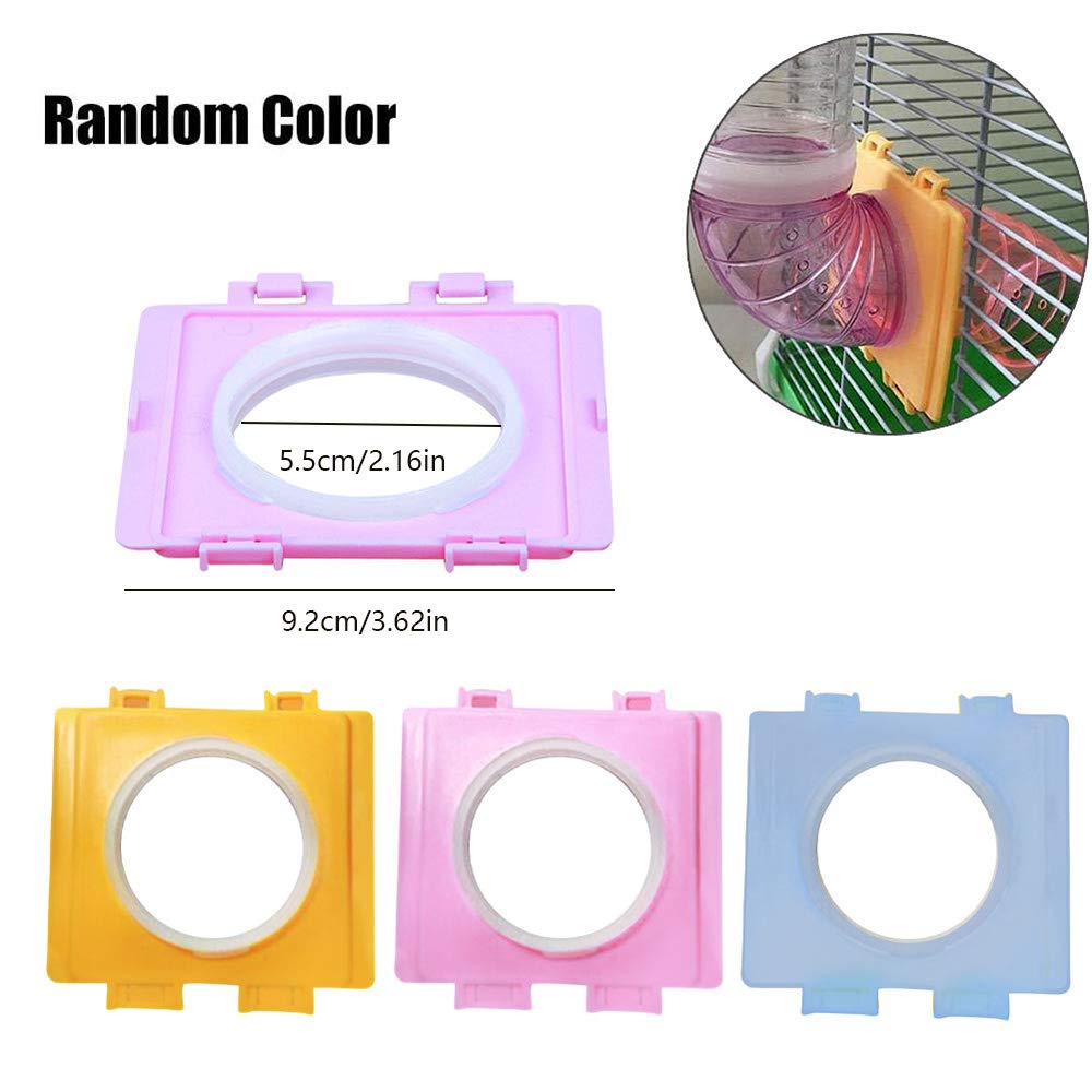Photo 1 of 2 Set Small Animals Hamster Tunnel Cage Cover with Ventilation Holes External Pipe Interface Fitting Connection Board Tube Connector Stretch Resistant Inner Diameter 2.17 inch