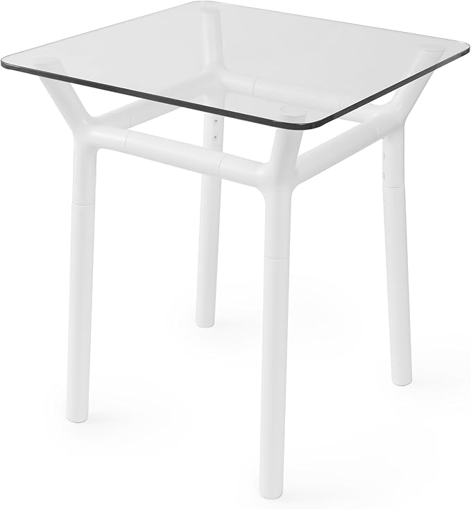 Umbra Konnect GlassTop Side Table, White Amazon.co.uk Home & Kitchen