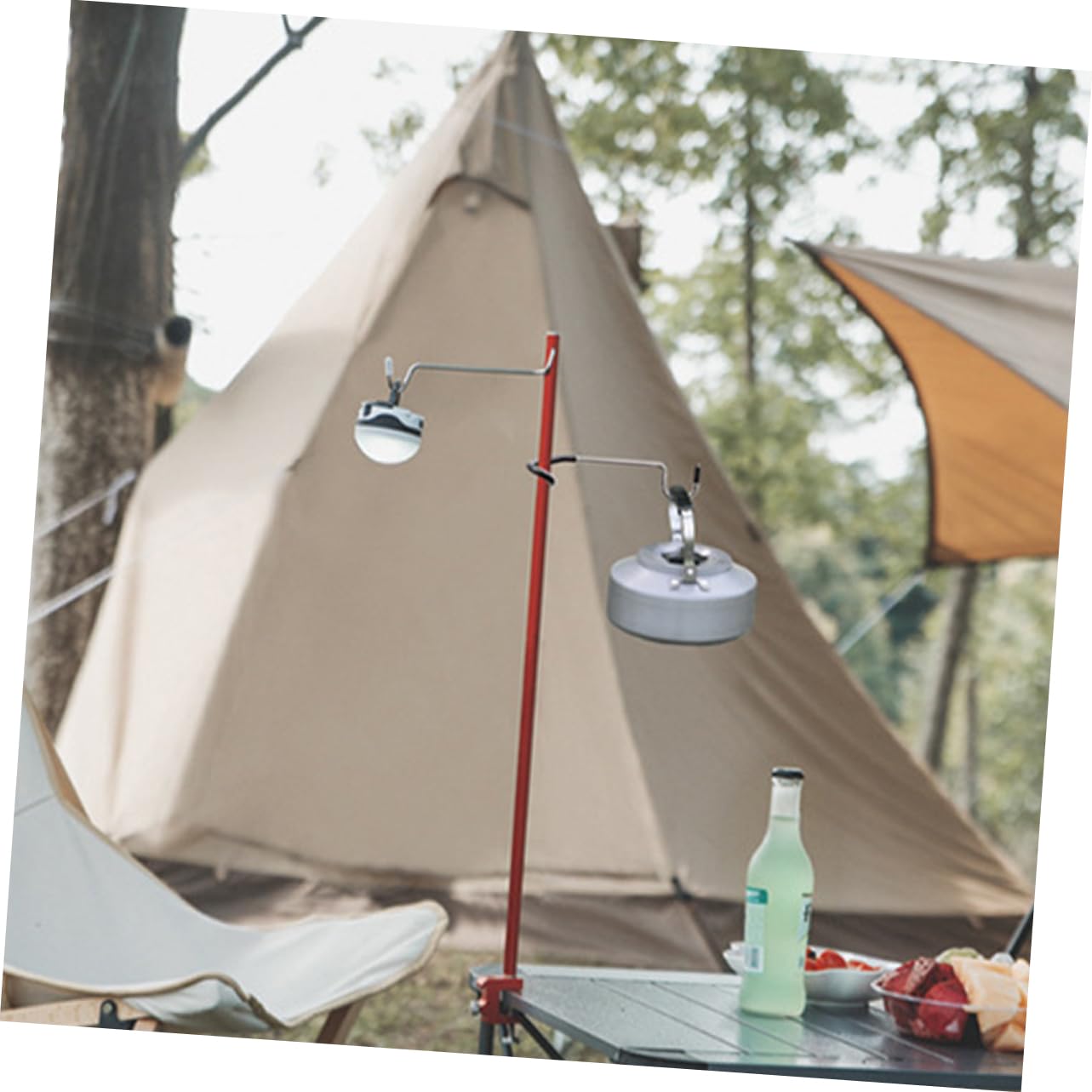 MUSISALY 5Pcs S Shape Camping Light Hooks Versatile Tent Pole Hangers for Lanterns Durable Outdoor Accessories for Camping Travel and Backyard Use