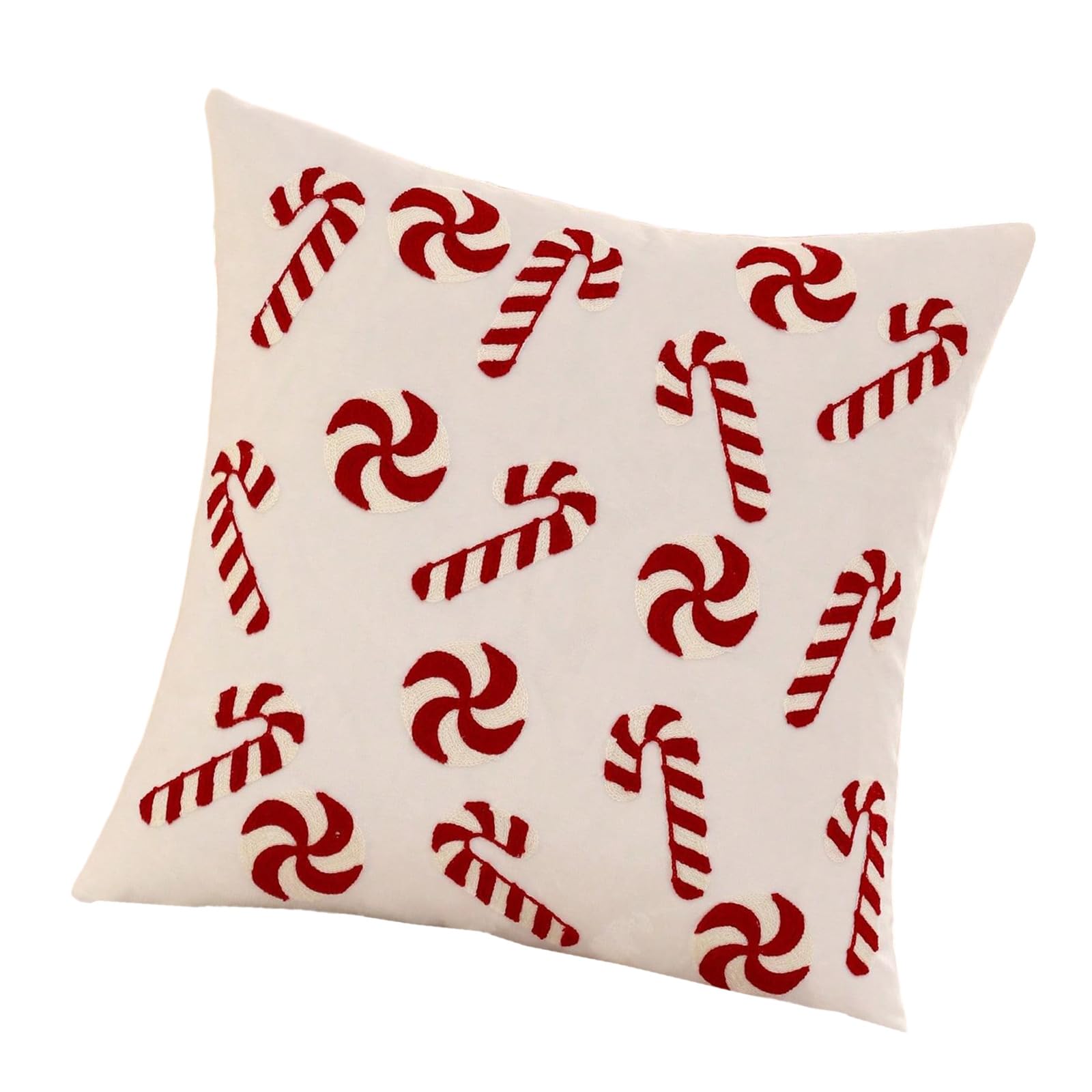 Jazuaiao Velvets Cushion Cover Embellished with Snowflake Decorative Pillow Protectors Sequins Snowflake Holiday Decoration