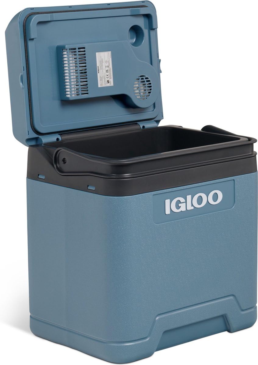 Igloo IE27 ACDC - Glacière Thermoélectrique 24L - 12V/230V - Jusqu’à 20 °C en dessous de la température ambiante - Réfrigérateur Portable pour Camping