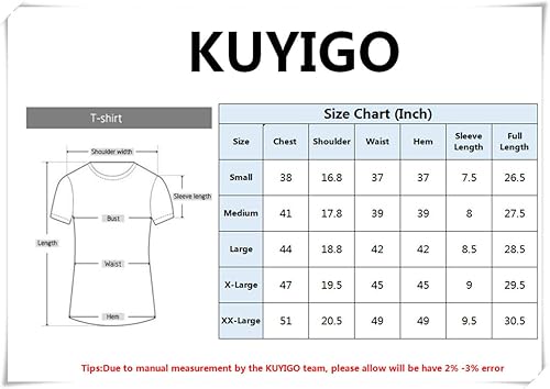 Miniatura 6 de KUYIGO Camisetas deportivas para hombre, camiseta deportiva para correr, gimnasio, entrenamiento, secado rápido, cuello redondo, camiseta con