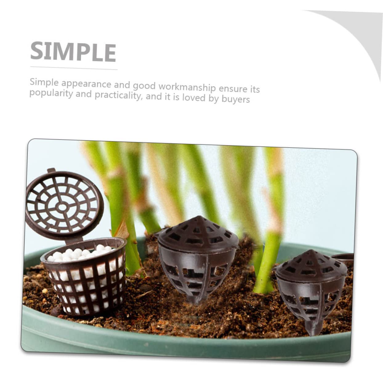 Milisten 2 Ensembles Boîte Engrais Pour Bonsai Couvercle Pour Jardinage Pratique 100 Pièces * 2
