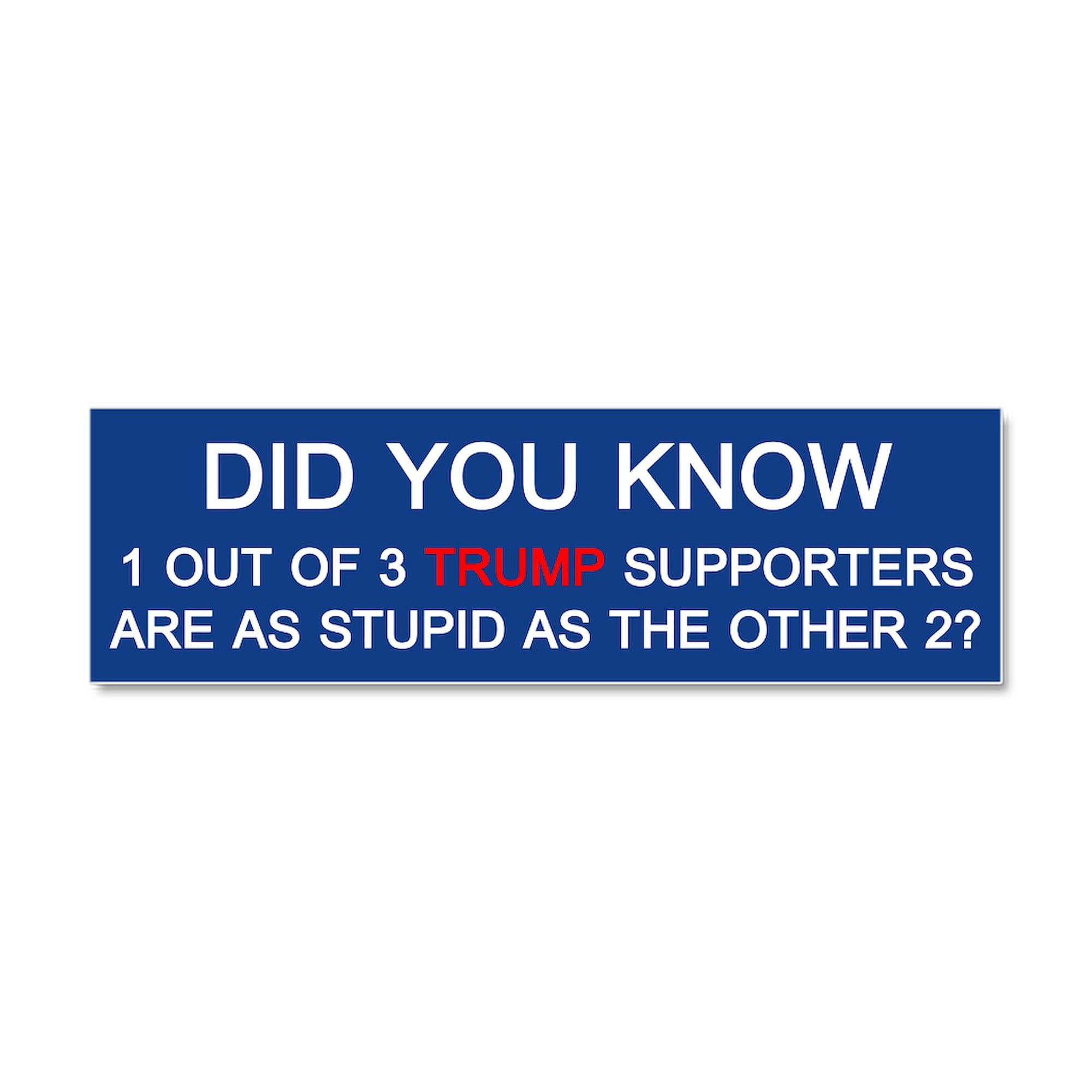CafePress Trump Supporters Car Magnet 10 X 3 Car Magnet 10