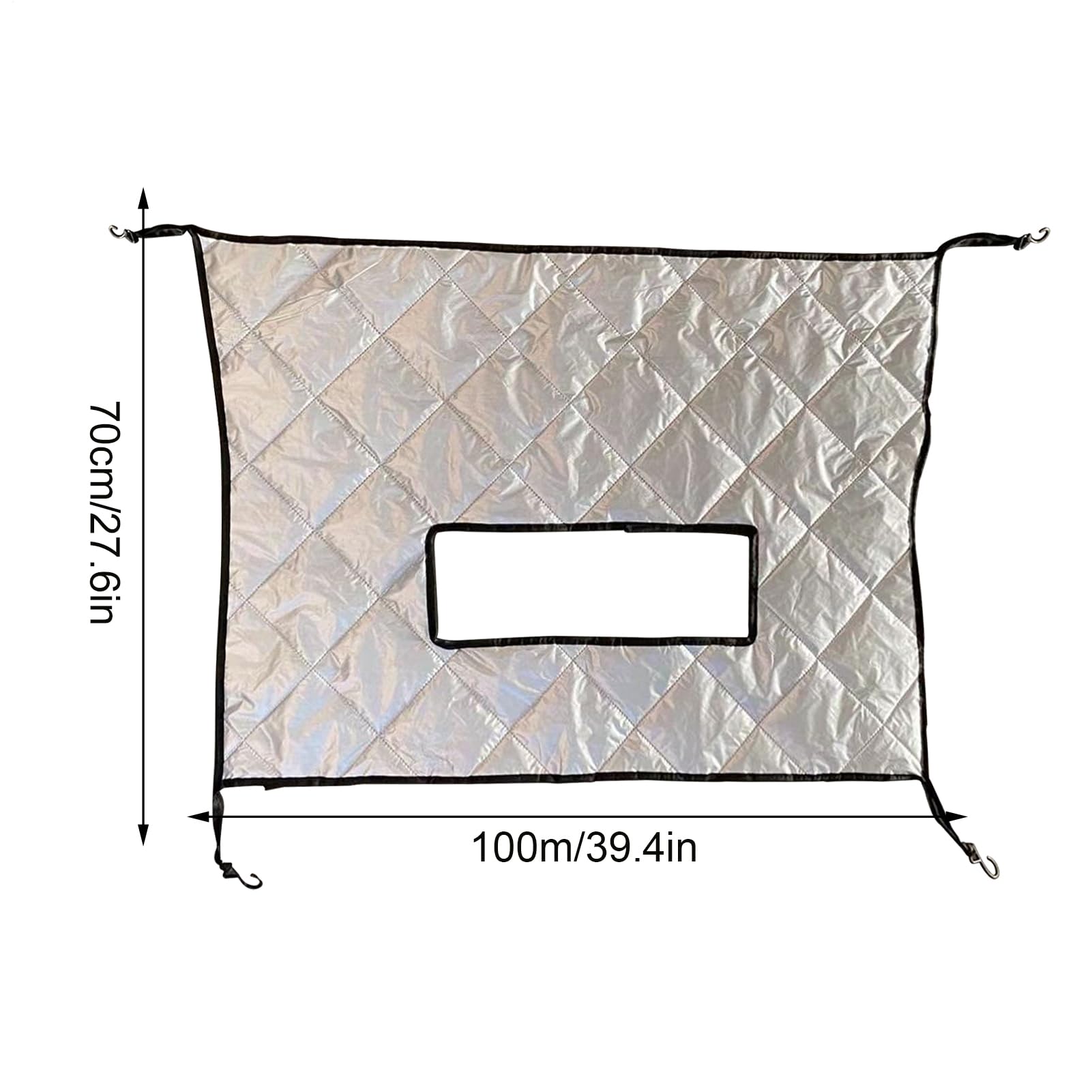 Housse De Calandre pour Hiver - 4 Stuks Waterdichte Ritssluiting Opbergorganizer,Cache Grille De Radiateur Voiture,pour Empêcher Pierres Saleté Et Feuilles D'Endommager Les SUV RV Camions
