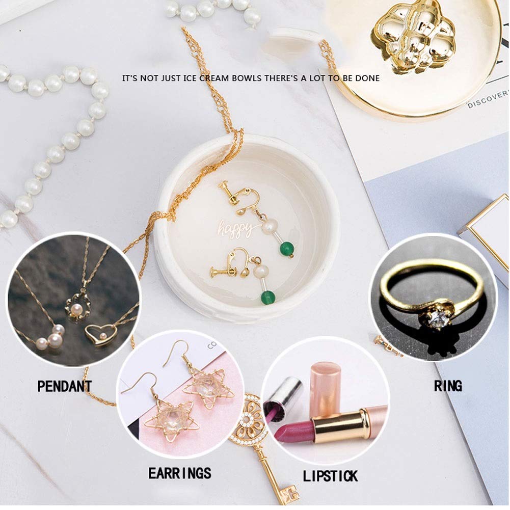Caja de almacenamiento de joyas, regalo para mujer, caja de joyería, collar de cerámica, anillo, pendientes, caja de almacenamiento creativa de abeja, decoración de dormitorio, mini caja de regalo de
