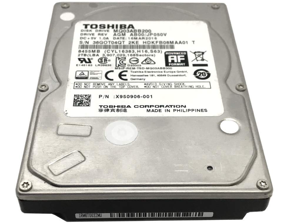 東芝 TOSHIBA MQ03ABB200（2.5 HDD 15mm厚 2TB） Toshiba 2TB 2.5