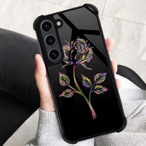 Miniatura 333 de Funda para Samsung Galaxy S23 Plus, protección de grado militar, esquinas a prueba de golpes, funda antiarañazos para Samsung Galaxy S23 Plus, flor