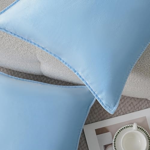 Miniatura 8 de JIAHANNHA Juego de 2 fundas de almohada de terciopelo verde de 24 x 24 pulgadas, fundas de cojín cuadradas suaves y decorativas para sofá, cama,