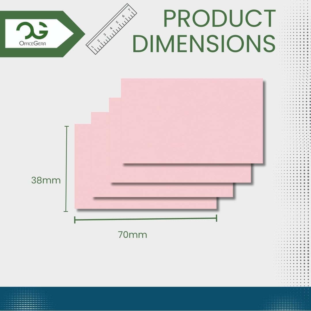 OfficeGear Shelf Edge Pink Barcode Price Ticket Labels 21-up [25 Sheets - 525 Pack] 38x70mm Custom Printable A4 120gsm Card Micro-Perforated Non-Adhesive Merchandise Tag Includes Design Template