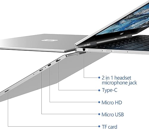 Miniatura 5 de jumper Portátil 2 en 1, Intel Celeron de cuatro núcleos, Intel HD Graphics 500, pantalla táctil FHD de 11.6 pulgadas (1920 x 1080), 6 GB de RAM 128
