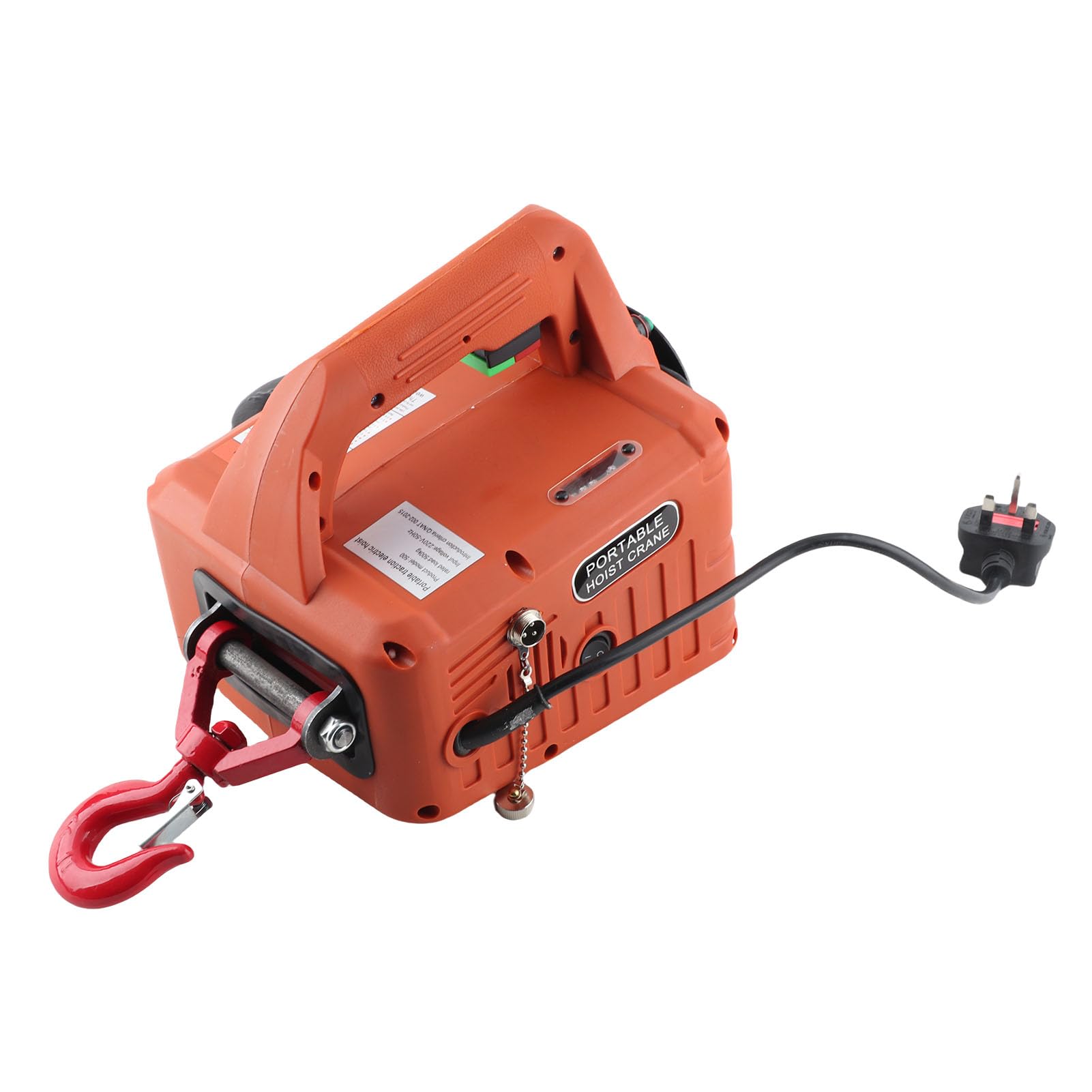 Elektryczna Wciągarka Linowa 1500W, Stal Ocynkowana, Wyciągarka do Ciężkich Prac, Wtyczka UE 220V
