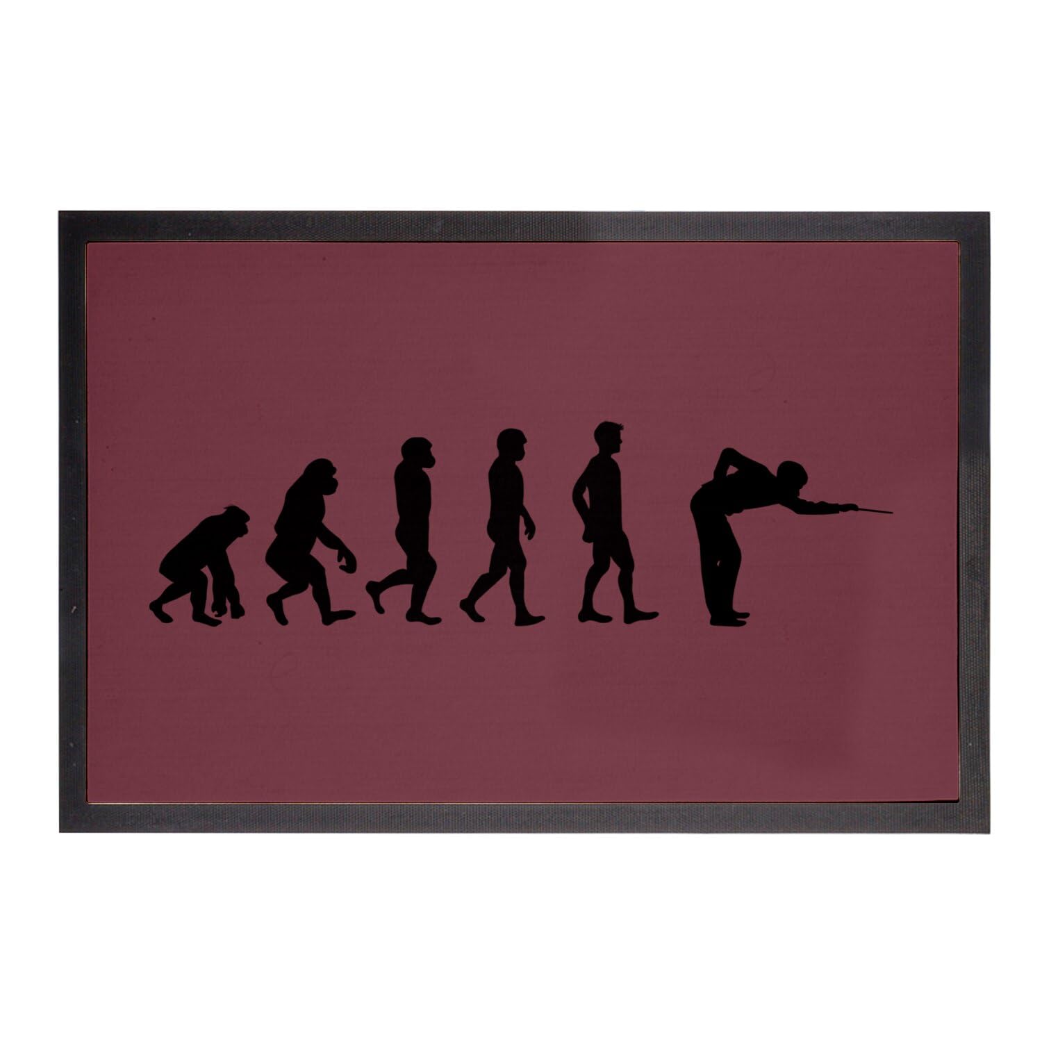Paillasson billard rouge 75x50cm pour protéger les sols de votre espace de jeu et bistrot