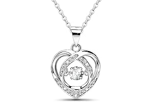 Sterling Silver Heart Necklace for Women