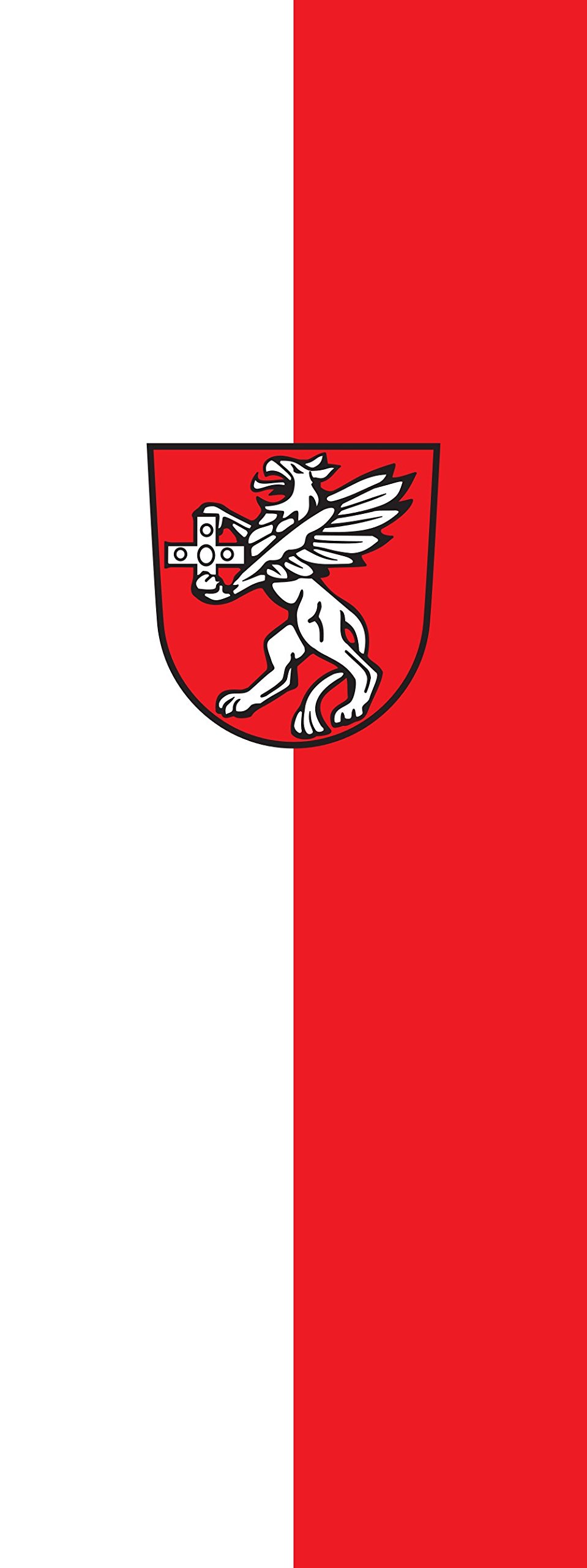 Drapeau Rot an der Rot format portrait grand format 400x150cm de 6m²