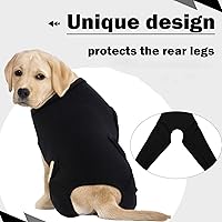 Vista 5 de ROZKITCH Manga para Pata Trasera de Perro para Pata Derecha e Izquierda, Protector de Codo Ajustable para Mascotas que Previene Lamer Heridas, Manga