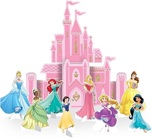 Amscan"Disney Princess Pink Castle Party Table Decoration Kit, 9 Pc, 282357