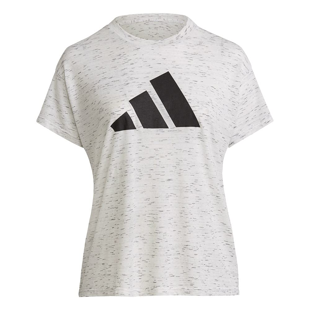 adidas womens Win 2.0 Tee White Melange Medium