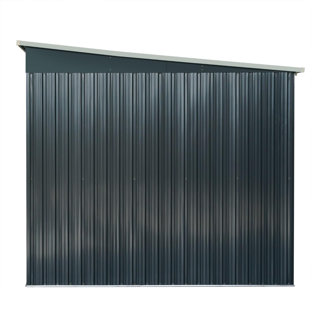 ALEOS. Metall Gartenhaus Geräteschuppen 5,6m² 239 cm x236 cm x202cm (BxTxH)
