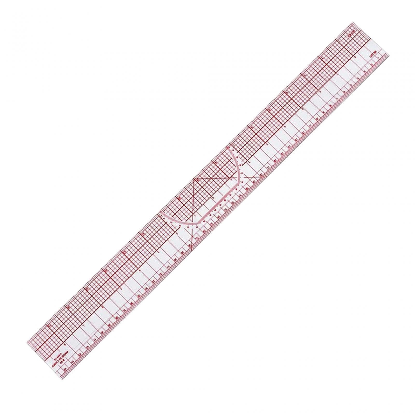 Adoorniequea Red Grading Ruler Metric And In Graph Ruler 18 In Tailor Ruler For Tailoring