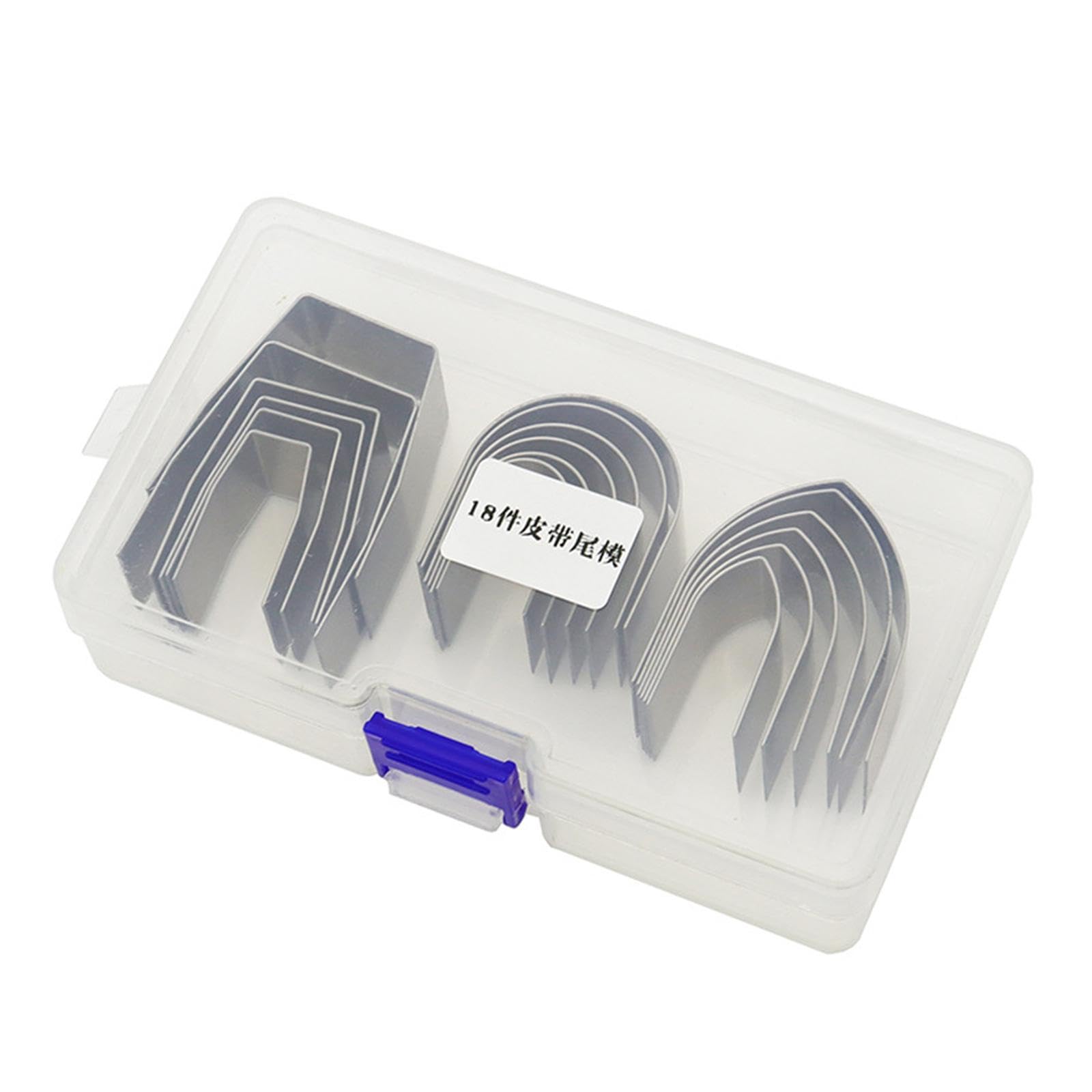 Juego de 3 perforadoras de piel con forma de V para manualidades, bolsa portátil de piel, troquelada