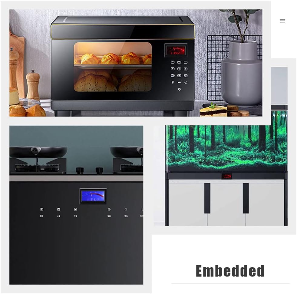 Hemoton 2pcs Digital Temperature Testers Plastic Temperature Indicator Electronic Temperature Gauge Tester for Grilling Food Liquid Meat Blue Red : Health & Household