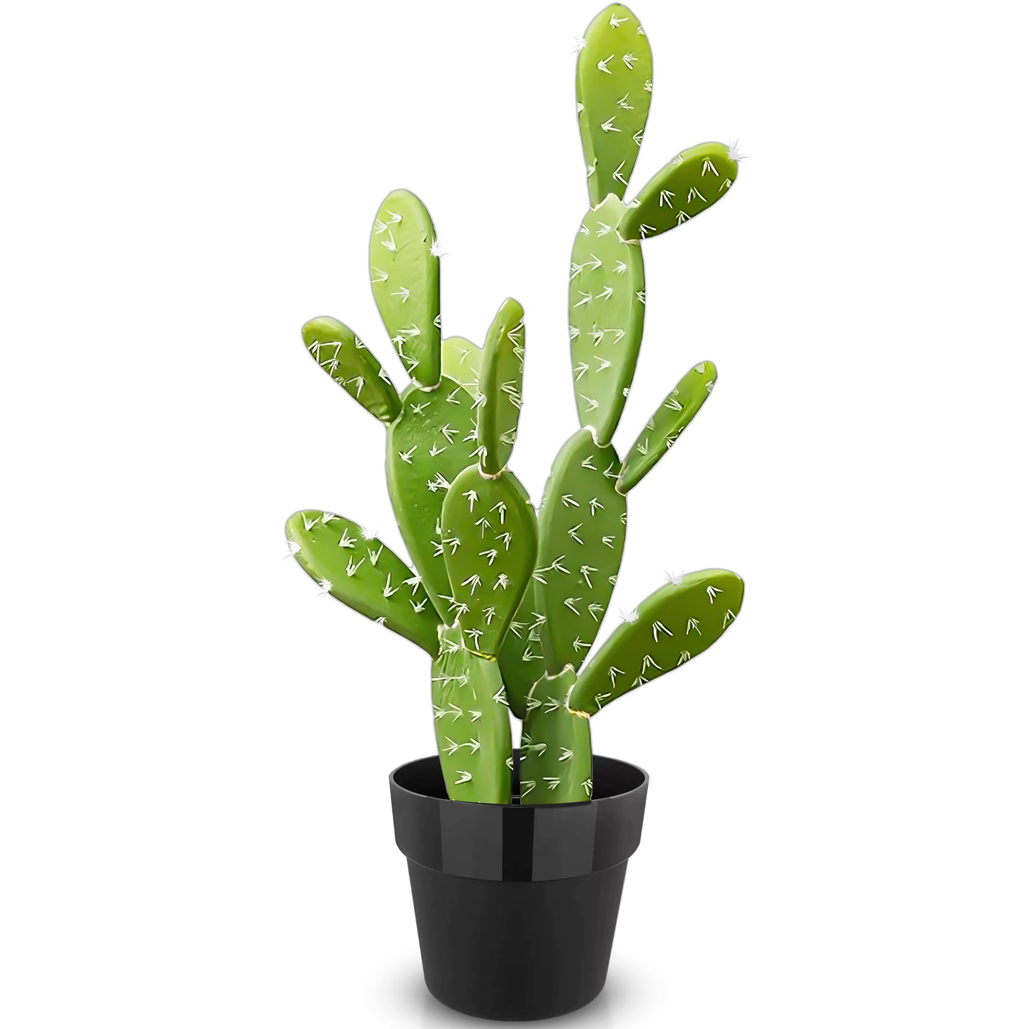 MAGVITA Artificial Fake Cactus Plant - 24 Inch Large Faux Cactus Plant for Indoor - Tall Artificial Cactus Plant for Home Decor - Large Fake Desert Plants