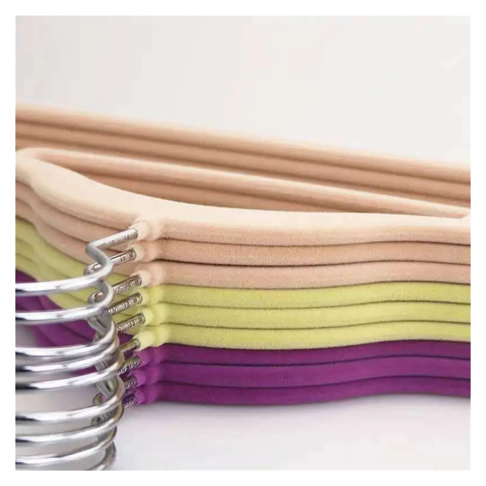 Cintres en Velours 10 pièces/lot Cintre Magasin de vêtements Manteau 45cm/35cm Velours cintres Crochets for Support Robe Crochet(Color 2,38CM 10PCS)