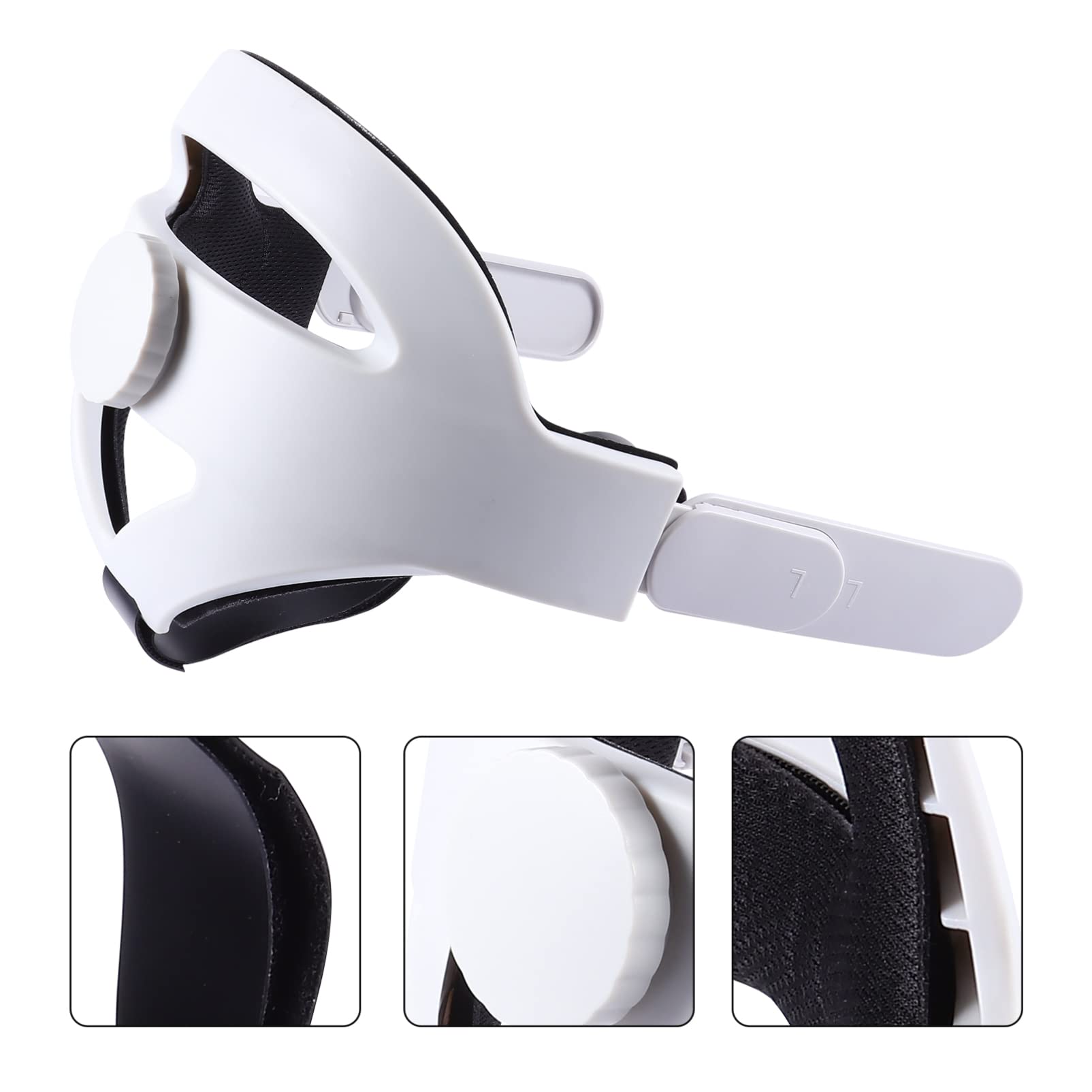 SECFOU Cinturino Regolabile Per Cuffie Vr Con Supporto Comfort Compatibile Con Design Unico Per Stabilità e Supporto Prolungato Riduce La Pressione Sul Viso Sostituzione Facile e