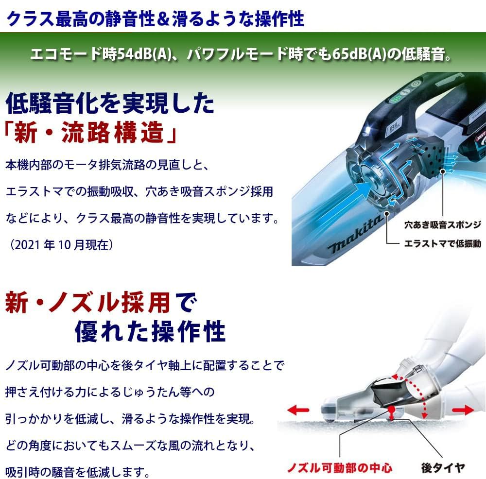 Amazon.co.jp: 40Vmax充電式クリーナ［紙パック式］ CL002GRDCW（白