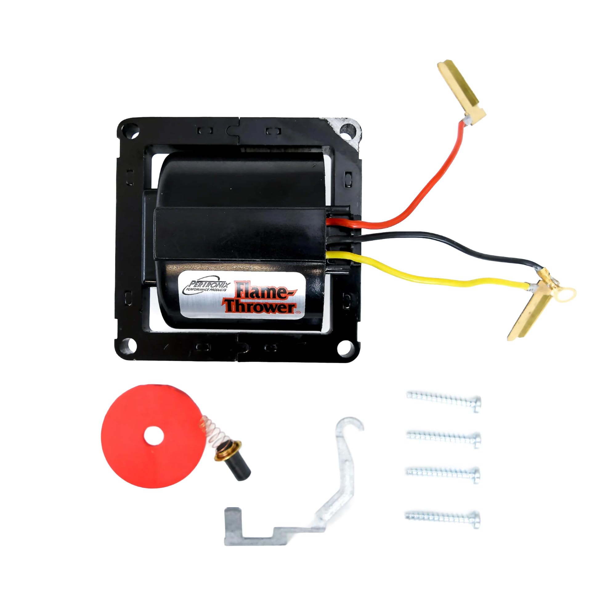 Pertronix D3000 Flame-Thrower HEI Ignition Coil, 50,000 Volt, Compatible with GM, Red/Yellow Wire