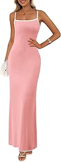 Spring Dresses for Women 2025 Summer Resort Wear Sexy Bodycon Sundress Spaghetti Strap Vacation Maxi Dress