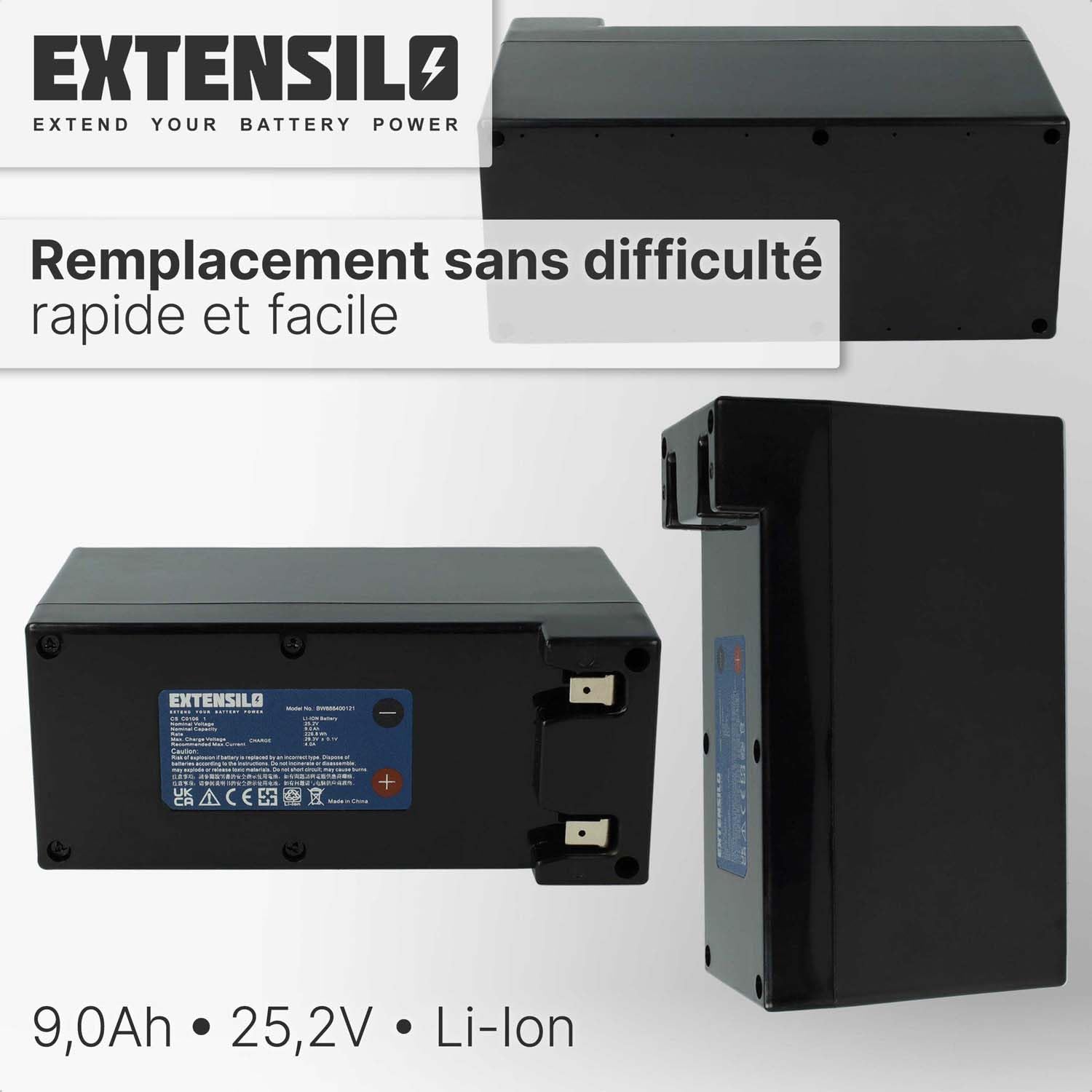 Batterie Compatible avec Techline D25