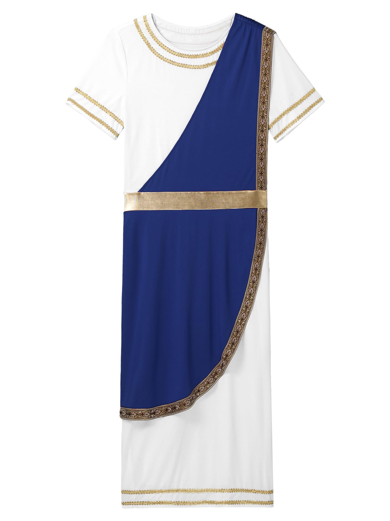 Costume Festa Halloween Uomo Tunica Greca Toga Adulti Romanzo