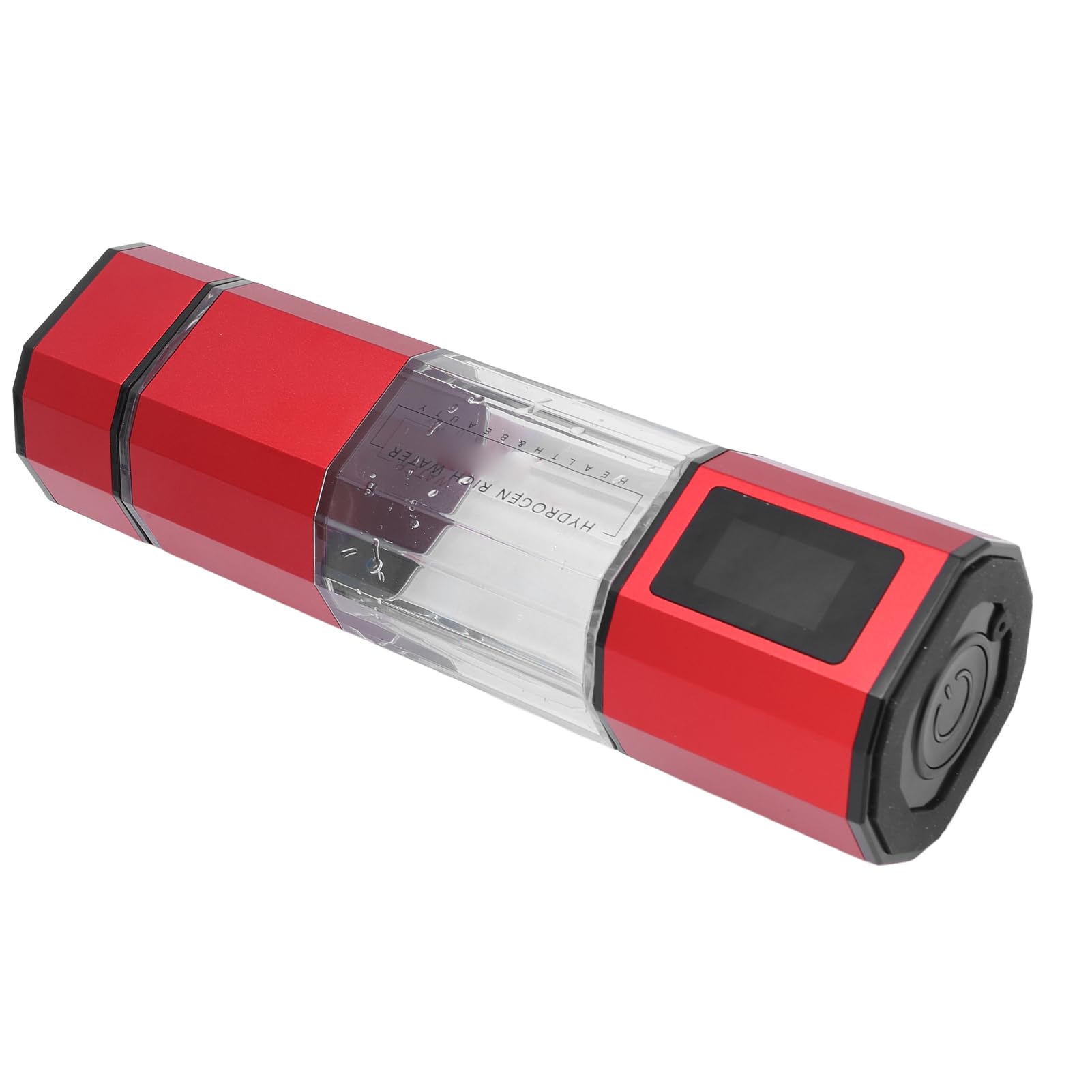 Jarra de agua de hidrógeno 5000PPB, lavado automático de contracorriente, botella de agua de hidrógeno portátil de 250 ml para viajes (rojo)