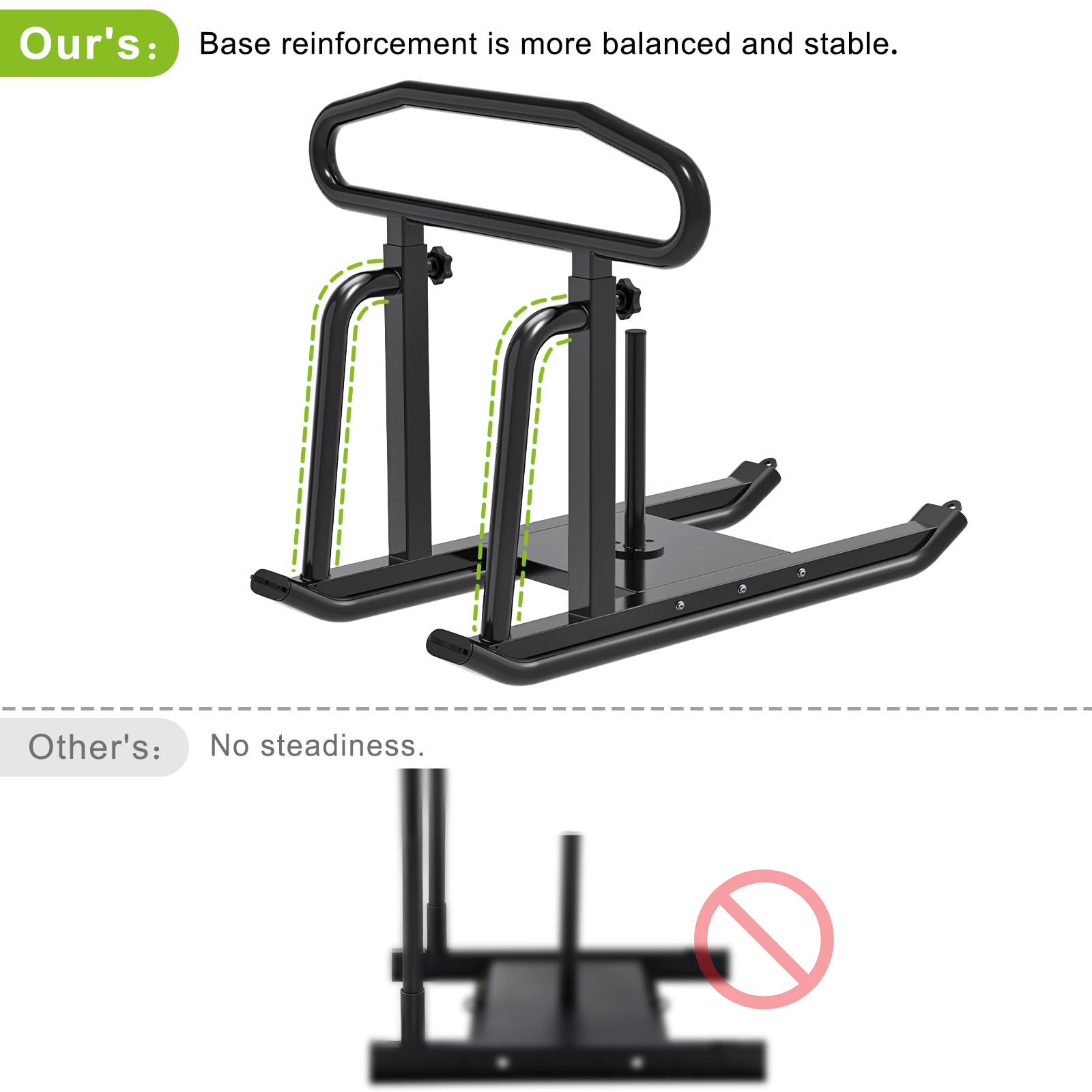Dolibest Trineo de fitness con asas de empuje y tracción, arnés de trineo ajustable de altura incluido, equipo de entrenamiento de pesas resistente para construcción muscular, apto para discos de peso