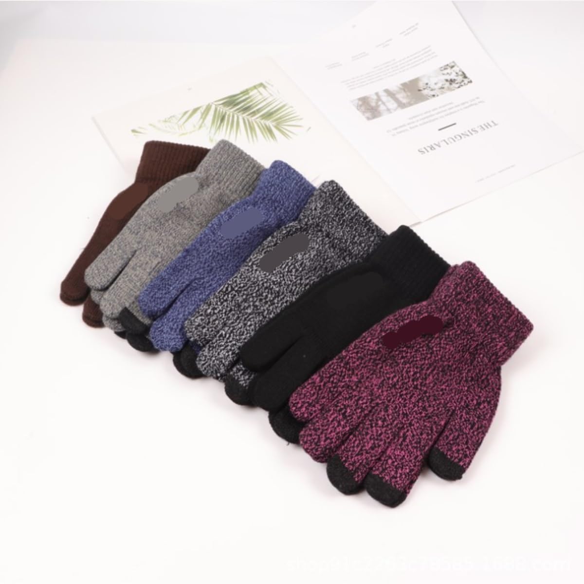 Guantes Viento Deportivos Guantes De Invierno Pantalla Táctil Punto Hombres Mujeres Cálidos Con Puños Elásticos Regalos De Invierno