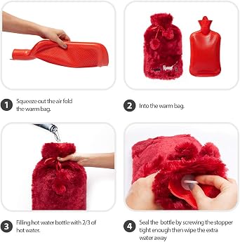 Biggdesign Cats Bordo Peluş Sıcak Su Torbası