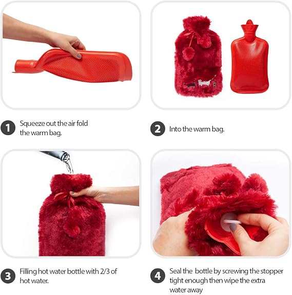 Biggdesign Cats Bordo Peluş Sıcak Su Torbası