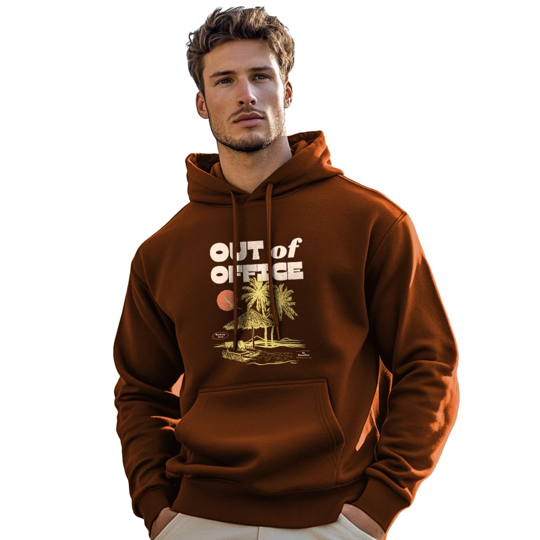 nobero Men Graphic Printed Hooded Sweatshirt(1M-TWHO-C1442-MO5_Brown_XL)-picture-14