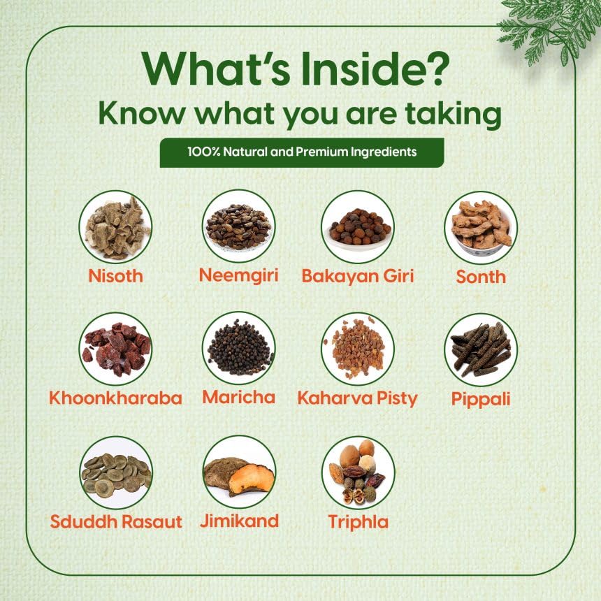 Image of Piles Care Combo Kit - The Powerful Combination Of 2 Ayurveda Products For Help In Piles, Fissure & Fistula | 30 Herbal Capsules + 100 Gm Powder