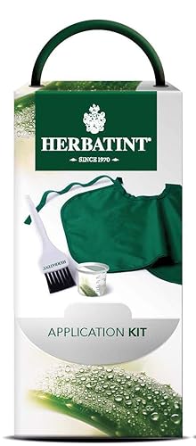 Herbatint Kit de aplicación de color de cabello, incluye cepillo, capa y taza medidora, aplicación de tinte reutilizable y ecológica, 1 paquete