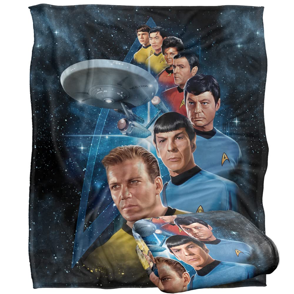 Star Trek Among The Stars Silky Touch Super Soft Throw Blanket 152 X 127 Cm