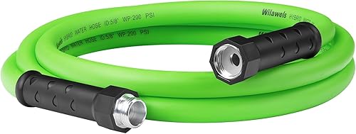 Vista 12 de Manguera de jardín de 30 pies x 5/8 pulgadas, manguera de agua de jardín ligera y flexible con mango giratorio, 200 PSI de trabajo, 450 PSI Burst